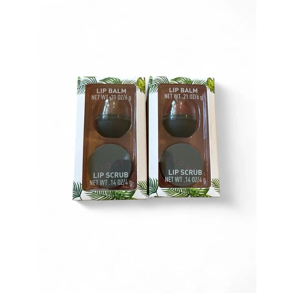 Bundle of 2 Lique Lip Care Kits Loving & Ambitious Lip Balm & Lip Scrub Sets
